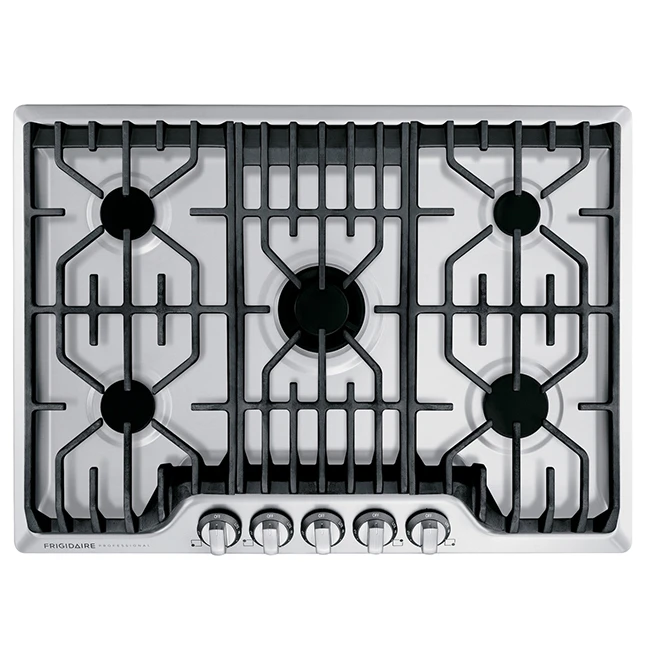 Surface De Cuisson Au Gaz Frigidaire Pro, Encastrable, 30 Po, Acier Inoxydable , 18 200 BTU 2 Surface De Cuisson Au Gaz Frigidaire Pro, Encastrable, 30 Po, Acier Inoxydable , 18 200 BTU – Image 2