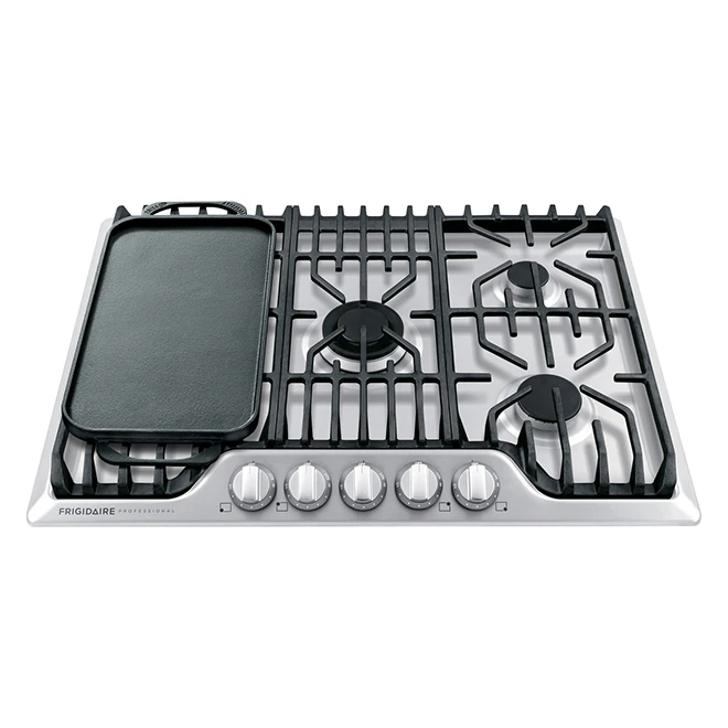 Surface De Cuisson Au Gaz Frigidaire Pro, Encastrable, 30 Po, Acier Inoxydable , 18 200 BTU 4 Surface De Cuisson Au Gaz Frigidaire Pro, Encastrable, 30 Po, Acier Inoxydable , 18 200 BTU – Image 4