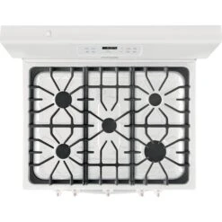 Cuisinière à Gaz Autonome Frigidaire, 30 Po, 5 Pi3, Blanche, 5 Brûleurs -Appareils Électroménagers 10355308c L
