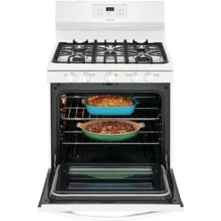 Cuisinière à Gaz Autonome Frigidaire, 30 Po, 5 Pi3, Blanche, 5 Brûleurs -Appareils Électroménagers 10355308d L
