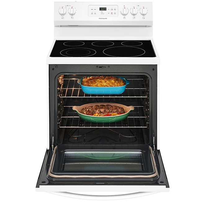 Cuisinière électrique De Frigidaire, Autonettoyante, 5,3 Pi³, 30 Po, Blanc 3 Cuisinière électrique De Frigidaire, Autonettoyante, 5,3 Pi³, 30 Po, Blanc – Image 3