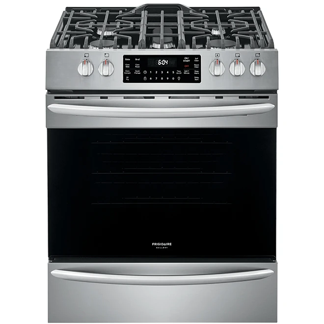 Cuisinière à Gaz Frigidaire Gallery à 5 Brûleurs, 30 Po, 5,6 Pi³, Acier Inoxydable 1 Cuisinière à Gaz Frigidaire Gallery à 5 Brûleurs, 30 Po, 5,6 Pi³, Acier Inoxydable