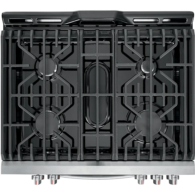 Cuisinière à Gaz Frigidaire Gallery à 5 Brûleurs, 30 Po, 5,6 Pi³, Acier Inoxydable 4 Cuisinière à Gaz Frigidaire Gallery à 5 Brûleurs, 30 Po, 5,6 Pi³, Acier Inoxydable – Image 4