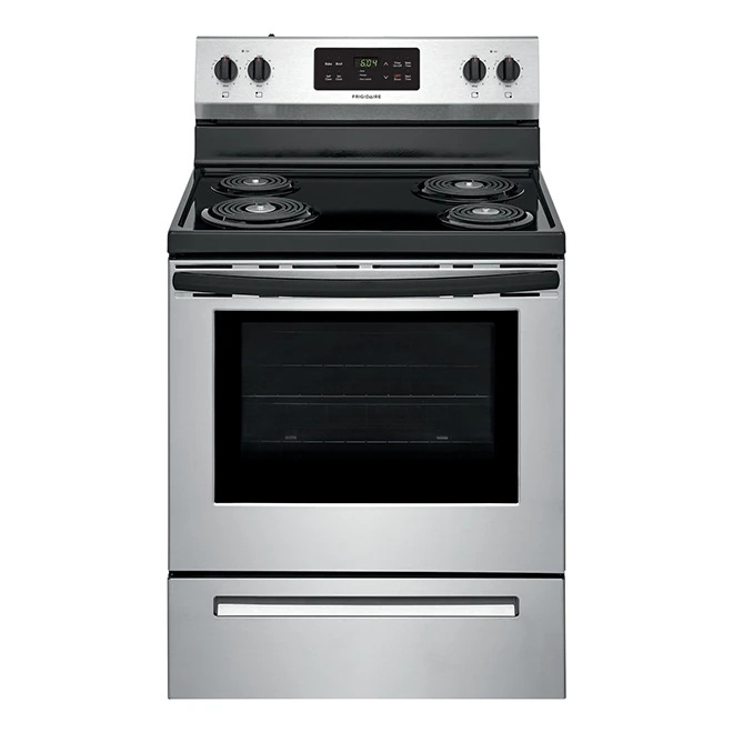 Cuisinière électrique Autoportante En Acier Inoxydable Frigidaire, Table De Cuisson à 4 Serpentins, Normes CSA, 5,3 Pi³ 1 Cuisinière électrique Autoportante En Acier Inoxydable Frigidaire, Table De Cuisson à 4 Serpentins, Normes CSA, 5,3 Pi³