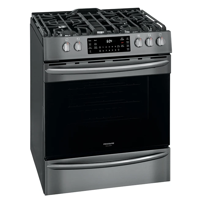 Cuisinière Frigidaire Gallery à 5 Brûleurs, 5,6 Pi³, Inox Noir 2 Cuisinière Frigidaire Gallery à 5 Brûleurs, 5,6 Pi³, Inox Noir – Image 2