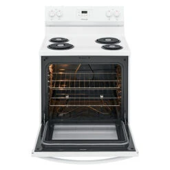Cuisinière électrique Autoportante Frigidaire, Blanche, 4 éléments à Serpentin, 30 Po, 5,3 Pi³ 6 Cuisinière électrique Autoportante Frigidaire, Blanche, 4 éléments à Serpentin, 30 Po, 5,3 Pi³ -Appareils Électroménagers 10355493c L