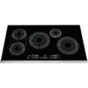 Surface De Cuisson à Induction De 36 Po Frigidaire, élément Pont, Noir/acier Inoxydable