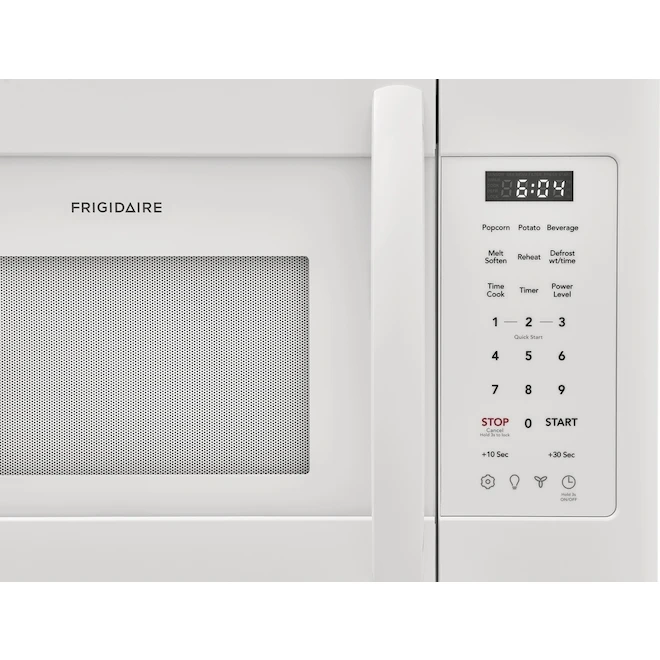 Four à Micro-ondes à Hotte Intégrée De 1,8 Pi³ Par Frigidaire, 105 à 300 Pcm, 1500 W, Blanc 4 Four à Micro-ondes à Hotte Intégrée De 1,8 Pi³ Par Frigidaire, 105 à 300 Pcm, 1500 W, Blanc – Image 4