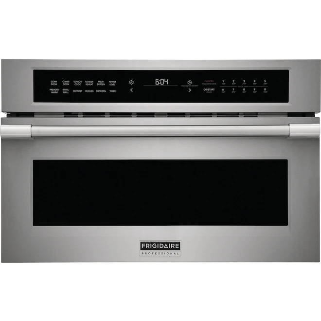 Four à Micro-ondes Et à Convection De 30 Po Frigidaire Professional, Porte Rabattable, Acier Inoxydable 1 Four à Micro-ondes Et à Convection De 30 Po Frigidaire Professional, Porte Rabattable, Acier Inoxydable