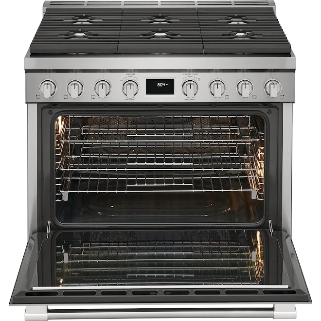 Cuisinière Autoportante 36 Po Biénergie En Acier Inoxydable Frigidaire Professional 2 Cuisinière Autoportante 36 Po Biénergie En Acier Inoxydable Frigidaire Professional – Image 2