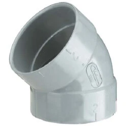 Coude De 45°, 2", Aspirateur Central, Blanc