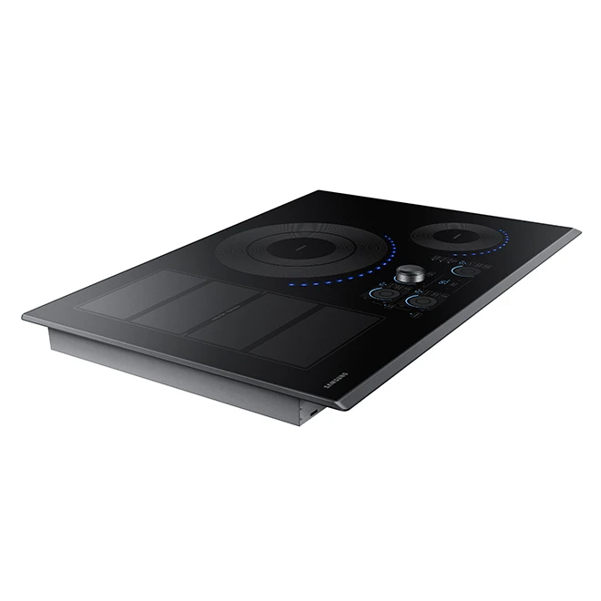 Surface De Cuisson à Induction Samsung, Technologie De Flamme Virtuelle, Acier Inoxydable Noir, Connectivité Wi-Fi 1 Surface De Cuisson à Induction Samsung, Technologie De Flamme Virtuelle, Acier Inoxydable Noir, Connectivité Wi-Fi