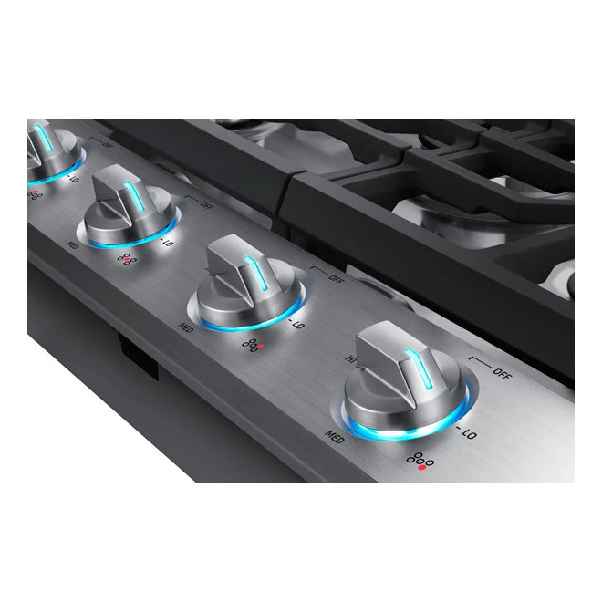 Surface De Cuisson Au Gaz Samsung, 30 Po, 19 000 BTU, Acier Inoxydable 2 Surface De Cuisson Au Gaz Samsung, 30 Po, 19 000 BTU, Acier Inoxydable – Image 2