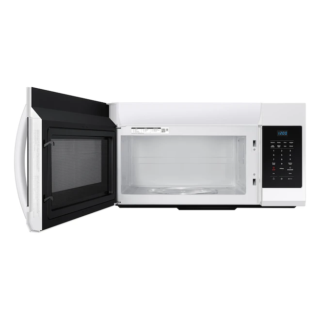 Micro-ondes Blanc Pour Dessus De Cuisinière De Samsung, 1,7 Pi³ 4 Micro-ondes Blanc Pour Dessus De Cuisinière De Samsung, 1,7 Pi³ – Image 4