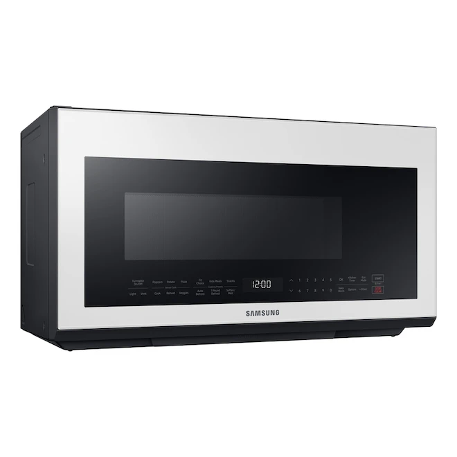 Micro-ondes à Hotte Intégrée De 2,1 Pi³ Samsung Bespoke Avec Cuisson Par Capteur (blanc, Résistant Aux Empreintes) 3 Micro-ondes à Hotte Intégrée De 2,1 Pi³ Samsung Bespoke Avec Cuisson Par Capteur (blanc, Résistant Aux Empreintes) – Image 3