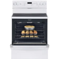 Cuisinière à Convection Autoportante GE, Surface 30 Po 5 éléments, Grille Ajustable Autonettoyante, éléments Dissimulés 9 Cuisinière à Convection Autoportante GE, Surface 30 Po 5 éléments, Grille Ajustable Autonettoyante, éléments Dissimulés -Appareils Électroménagers 23085089e L