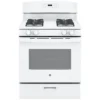 Cuisinière à Gaz Autoportante GE Appliances, 30 Po, 5,0 Pi³, Blanche, Brûleur Scellé