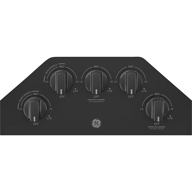Surface De Cuisson Au Gaz GE, 5 Brûleurs, 36 Po, 15 000 BTU, Noir 4 Surface De Cuisson Au Gaz GE, 5 Brûleurs, 36 Po, 15 000 BTU, Noir – Image 4