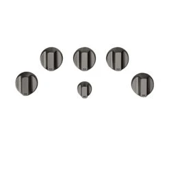 Boutons Pour Table De Cuisson Au Gaz Par GE Café, Noir Brossé, Ensemble De 6