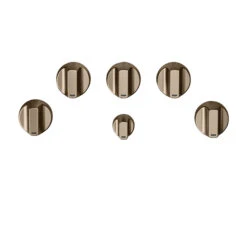 Boutons Pour Table De Cuisson Au Gaz Par GE Café, Bronze Brossé, Ensemble De 6
