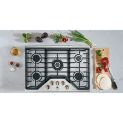 Surface De Cuisson Au Gaz GE Café, 5 Brûleurs, 30 Po, 20 000 BTU, Acier Inoxydable/bronze -Appareils Électroménagers 23085552c L