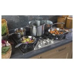 Surface De Cuisson Au Gaz GE Profile, 5 Brûleurs, 30 Po, 18 000 BTU, Acier Inoxydable -Appareils Électroménagers 23085574d L