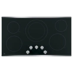Plaque De Cuisson électrique GE Appliances Avec élément Double, 36 Po, Noir/inox