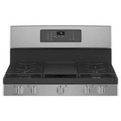 Cuisinière à Gaz Autonettoyante GE à Convection Avec 5 Brûleurs, 30 Po, 5 Pi³, Inox -Appareils Électroménagers 23085850d L