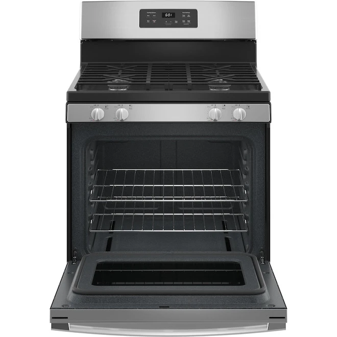 Cuisinière à Gaz GE 30 Po 4,8 Pi³, 6 Brûleurs, Acier Inoxydable 2 Cuisinière à Gaz GE 30 Po 4,8 Pi³, 6 Brûleurs, Acier Inoxydable – Image 2