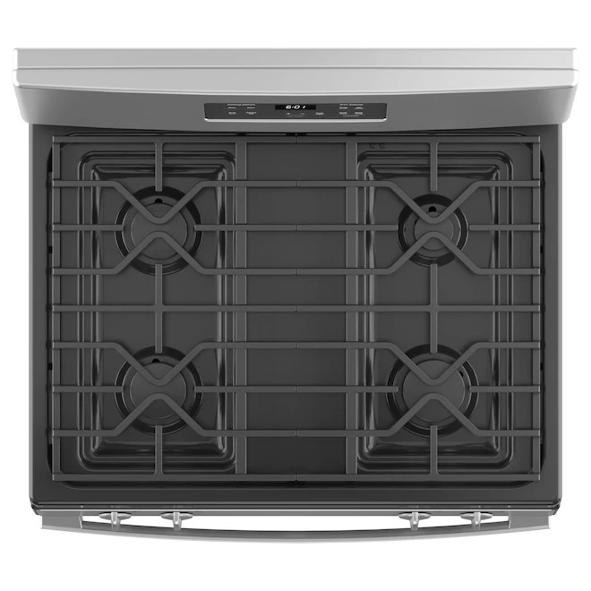 Cuisinière à Gaz GE 30 Po 4,8 Pi³, 6 Brûleurs, Acier Inoxydable 4 Cuisinière à Gaz GE 30 Po 4,8 Pi³, 6 Brûleurs, Acier Inoxydable – Image 4