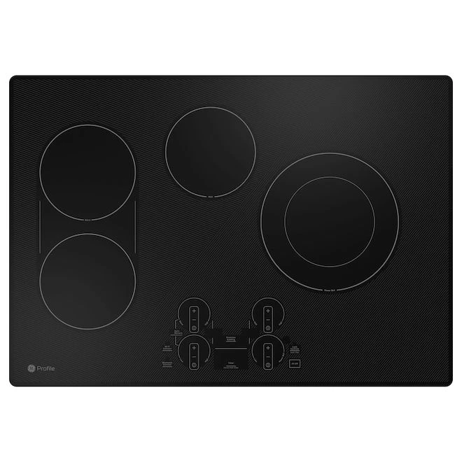 Surface De Cuisson électrique Encastrée à Commande Tactile 30 Po GE Profile, 4 éléments, Noire 1 Surface De Cuisson électrique Encastrée à Commande Tactile 30 Po GE Profile, 4 éléments, Noire