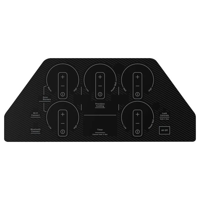 Table De Cuisson électrique Encastrée à Commandes Tactiles 36 Po GE Profile, Noire, 5 éléments 2 Table De Cuisson électrique Encastrée à Commandes Tactiles 36 Po GE Profile, Noire, 5 éléments – Image 2