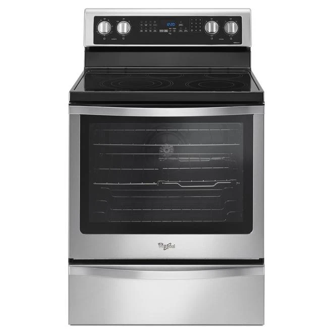 Cuisinière électrique Autoportante De Whirlpool, 6,4 Pi³, Acier Inoxydable, Convection Ve?ritable 1 Cuisinière électrique Autoportante De Whirlpool, 6,4 Pi³, Acier Inoxydable, Convection Ve?ritable