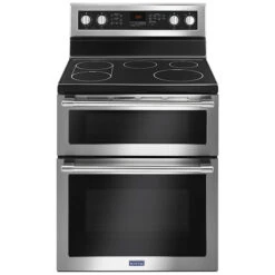 Cuisinière électrique Autoportante De Maytag, 6,7 Pi³, Four Double, Acier Inoxydable