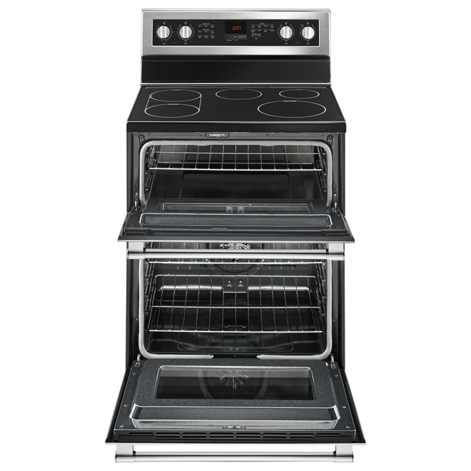 Cuisinière électrique Autoportante De Maytag, 6,7 Pi³, Four Double, Acier Inoxydable 2 Cuisinière électrique Autoportante De Maytag, 6,7 Pi³, Four Double, Acier Inoxydable – Image 2