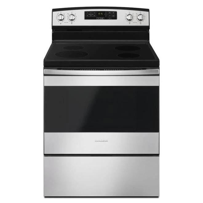 Cuisinière électrique Autoportante De 30 Po Par Amana, Acier Inoxydable, Fonction Auto-nettoyante 1 Cuisinière électrique Autoportante De 30 Po Par Amana, Acier Inoxydable, Fonction Auto-nettoyante