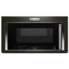 Four à Micro-ondes à Convection Avec Hotte Intégrée KitchenAid, 1000 W, 1,9 Pi³, Acier Inoxydable Noir