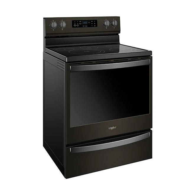 Whirlpool Cuisinière électrique à Convection, 6,4 Pi³, Inox Noir 3 Whirlpool Cuisinière électrique à Convection, 6,4 Pi³, Inox Noir – Image 3