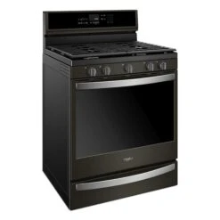 Whirlpool Cuisinière Au Gaz Intelligente, 5,8 Pi³, Inox Noir -Appareils Électroménagers 30005553e L