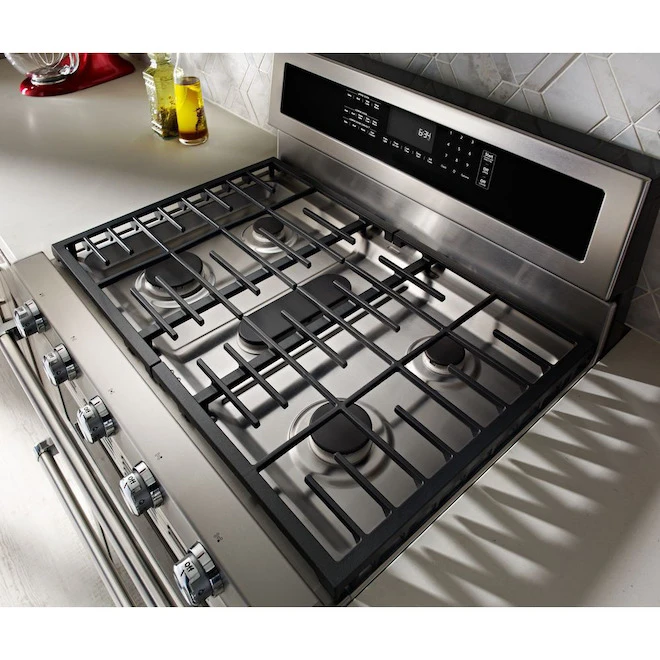 KitchenAid Cuisinière Biénergie, Gaz/convection, Four Double, 6,7 Pi³ 3 KitchenAid Cuisinière Biénergie, Gaz/convection, Four Double, 6,7 Pi³ – Image 3