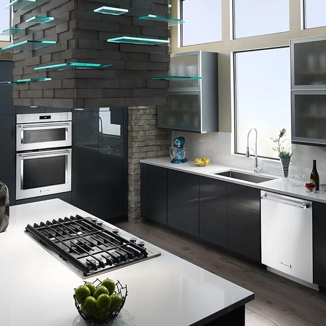 Surface De Cuisson Au Gaz KitchenAid, élément Even-Heat, 30 Po, 17 000 BTU, Acier Inoxydable 2 Surface De Cuisson Au Gaz KitchenAid, élément Even-Heat, 30 Po, 17 000 BTU, Acier Inoxydable – Image 2