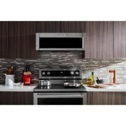 Four à Micro-ondes à Profil Bas Avec Hotte Intégrée KitchenAid, 900 W, 1,1 Pi³, Acier Inoxydable -Appareils Électroménagers 30005837e L