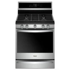 Cuisinière Autoportante à Gaz Whirlpool(MC), 30po, 5,8 Pi³, Inox
