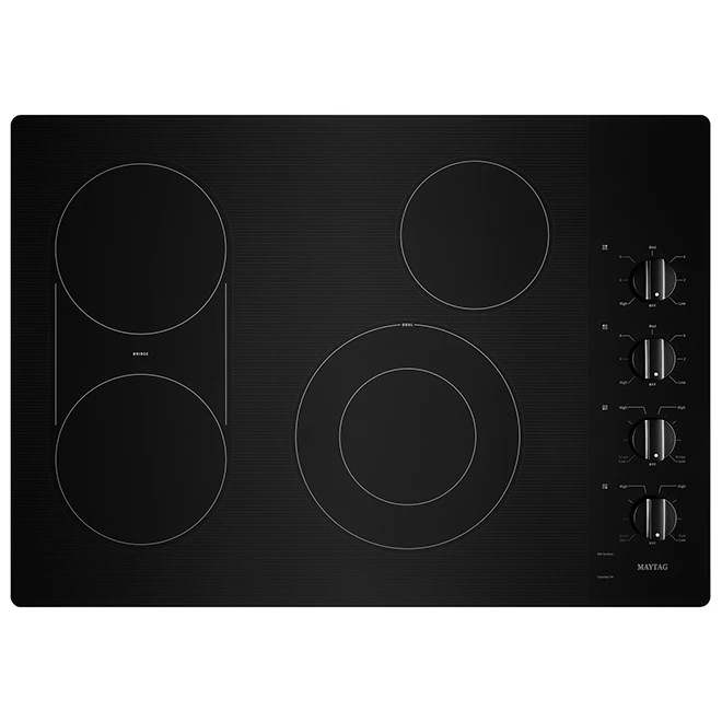 Surface De Cuisson électrique Maytag Avec Grille Et Plaque Chauffante, 30 Po, Noire 1 Surface De Cuisson électrique Maytag Avec Grille Et Plaque Chauffante, 30 Po, Noire