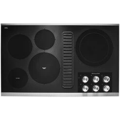 Surface De Cuisson KitchenAid Avec Ventilateur Downdraft, 5 éléments, 36 Po