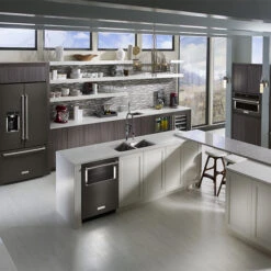 KitchenAid Four Micro-ondes Et à Convection Encastré, 30'', Inox Noir -Appareils Électroménagers 30005979c L