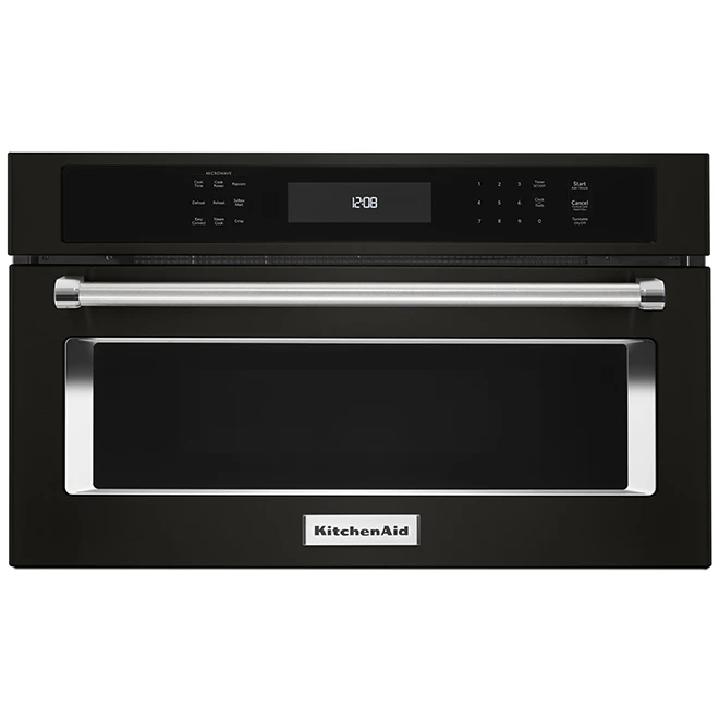 KitchenAid Four Micro-ondes Et à Convection Encastré, 27'', Inox Noir 1 KitchenAid Four Micro-ondes Et à Convection Encastré, 27'', Inox Noir