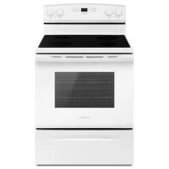 Cuisinière Autoportante à Surface Lisse Amana, 4,8 Pi³, Blanc
