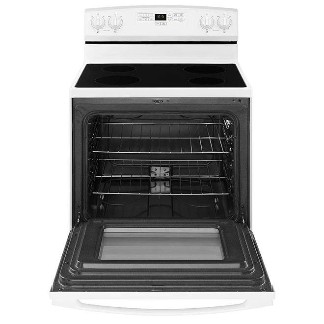 Cuisinière Autoportante à Surface Lisse Amana, 4,8 Pi³, Blanc 2 Cuisinière Autoportante à Surface Lisse Amana, 4,8 Pi³, Blanc – Image 2