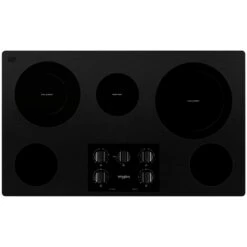 Surface De Cuisson Whirlpool à 5 Brûleurs, 36 Po, Noire